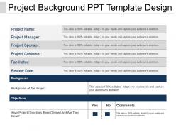 Project Background Ppt Template Design
