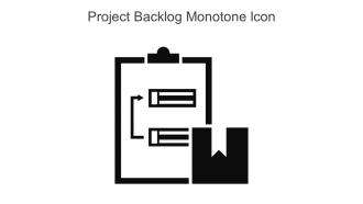 Project Backlog Monotone Icon In Powerpoint Pptx Png And Editable Eps Format