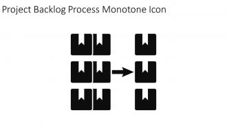 Project Backlog Process Monotone Icon In Powerpoint Pptx Png And Editable Eps Format