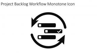 Project Backlog Workflow Monotone Icon In Powerpoint Pptx Png And Editable Eps Format