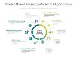 Project based learning model of organization