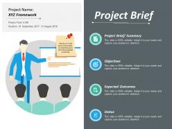 Project brief ppt infographics graphics pictures