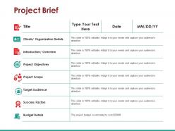 Project brief ppt slide show