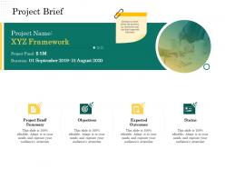 Project brief scope of project management