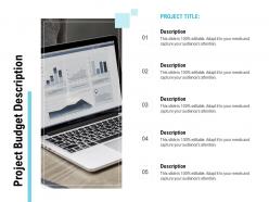 Project budget description ppt powerpoint presentation infographics vector