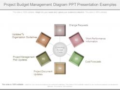 Project budget management diagram ppt presentation examples