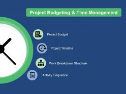 Project budgeting and time management ppt infographics introduction