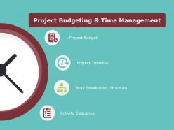 Project budgeting and time management ppt powerpoint presentation gallery graphics