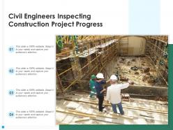 Project Building Engineers Inspecting Construction Designer Progress Typography