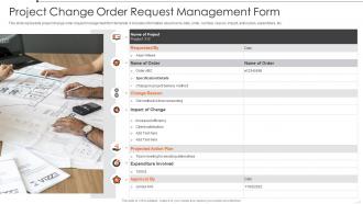 Project Change Order Request Management Form