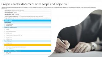 Project Charter Document With Scope And Objective