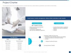 Project charter hospital facing m1225 ppt powerpoint presentation ideas aids