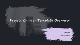 Project Charter Template Overview PPT Example ACP