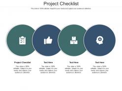 Project checklist ppt powerpoint presentation designs download cpb