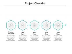 Project checklist ppt powerpoint presentation ideas structure cpb