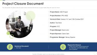 Project closure document pmp certification requirements ppt professional