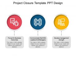 Project closure template ppt design