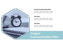 Project communication plan ppt powerpoint presentation ideas mockup cpb