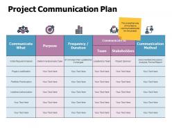 Project communication plan ppt powerpoint presentation themes