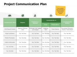 Project communication plan stakeholders k304 ppt powerpoint presentation gallery