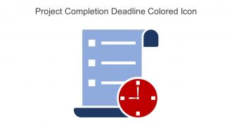 Project Completion Deadline Colored Icon In Powerpoint Pptx Png And Editable Eps Format