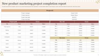 Project Completion Report Powerpoint Ppt Template Bundles