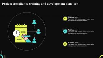 Project Compliance Training And Development Plan Icon
