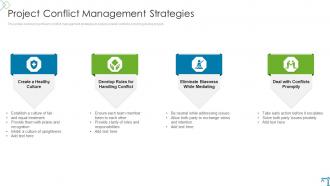 Project Conflict Management Strategies Risk Evaluation And Mitigation Plan For Commercial