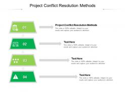 Project conflict resolution methods ppt powerpoint presentation slides inspiration cpb