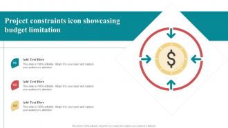 Project Constraints Icon Showcasing Budget Limitation