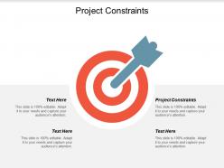 Project constraints ppt powerpoint presentation pictures shapes cpb