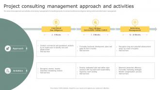 Project Consulting Management Approach And Activities