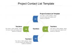 Project contact list template ppt powerpoint presentation model professional cpb