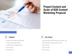 Project context and goals of b2b content marketing proposal ppt powerpoint presentation inspiration