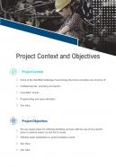 Project Context And Objectives Contractor Services Proposal One Pager Sample Example Document