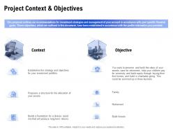 Project context and objectives ppt powerpoint presentation inspiration