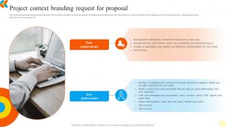 Project Context Branding Request For Proposal Ppt Show Background Image