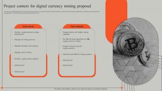 Project Context For Digital Currency Mining Proposal Ppt Powerpoint Presentation Ideas Topics