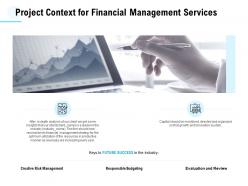 Project context for financial management services ppt powerpoint presentation portfolio grid