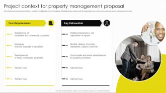 Project Context For Property Management Proposal Ppt Powerpoint Presentation Slides Sample