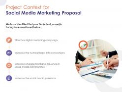 Project Context For Social Media Marketing Proposal Ppt Powerpoint Presentation Gallery
