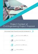 Project Context Of Civil Engineering Project Proposal One Pager Sample Example Document