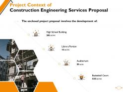 Project context of construction engineering services proposal ppt powerpoint presentation inspiration images