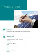 Project Context Solar Proposal Template One Pager Sample Example Document