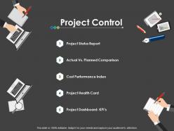 Project control planned comparison ppt powerpoint presentation file slides