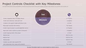 Project Controls Checklist With Key Milestones
