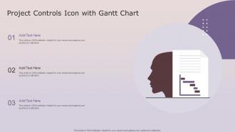 Project Controls Icon With Gantt Chart