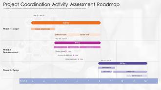 Project coordination activity assessment roadmap