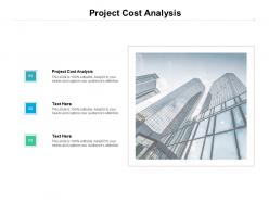 Project cost analysis ppt powerpoint presentation icon professional cpb