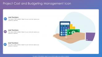 Project Cost And Budgeting Management Icon